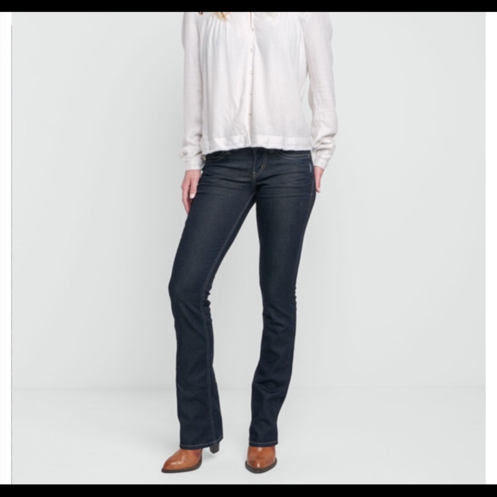 Silver jeans. Boot cut.